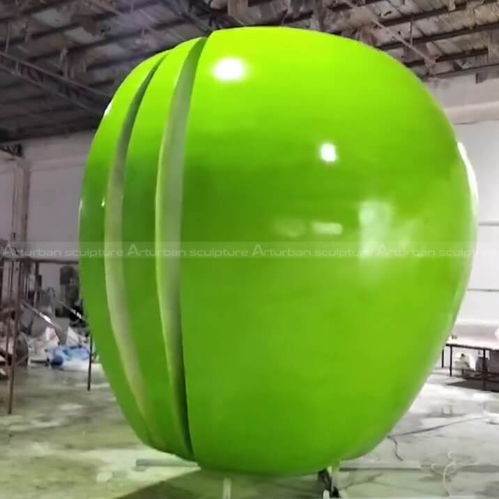 giant apple sculpture