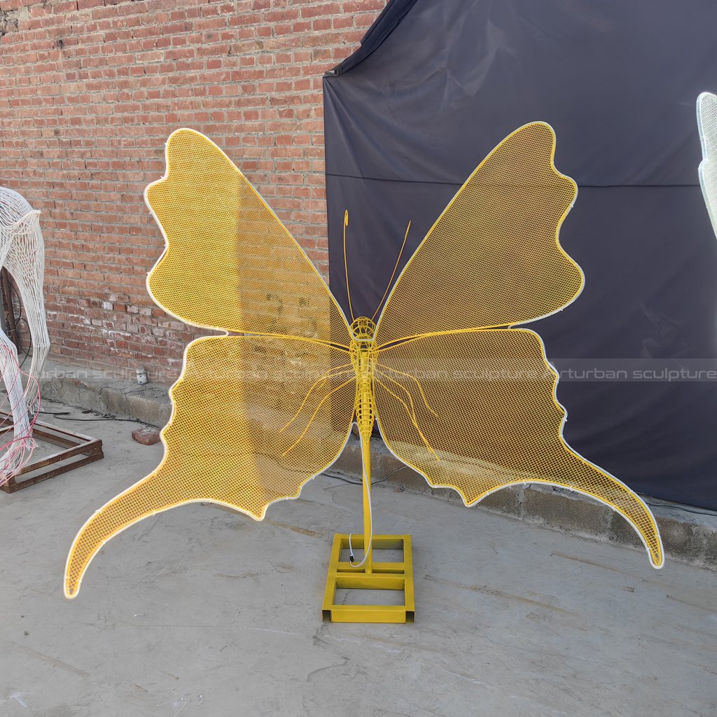 wire sculpture butterfly