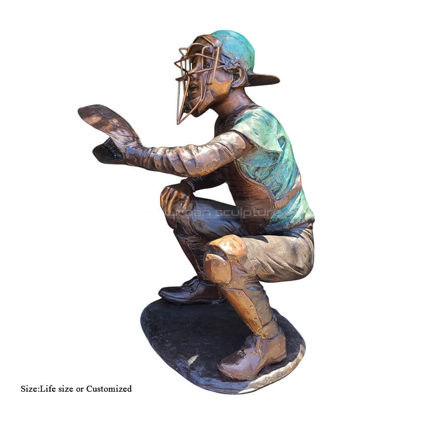 catcher boy sculpture