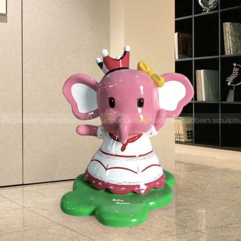 pink elephant sculpture