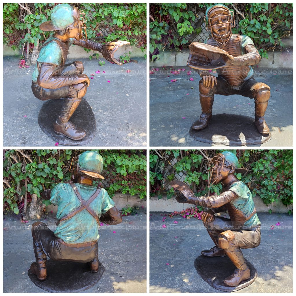 catcher boy sculpture