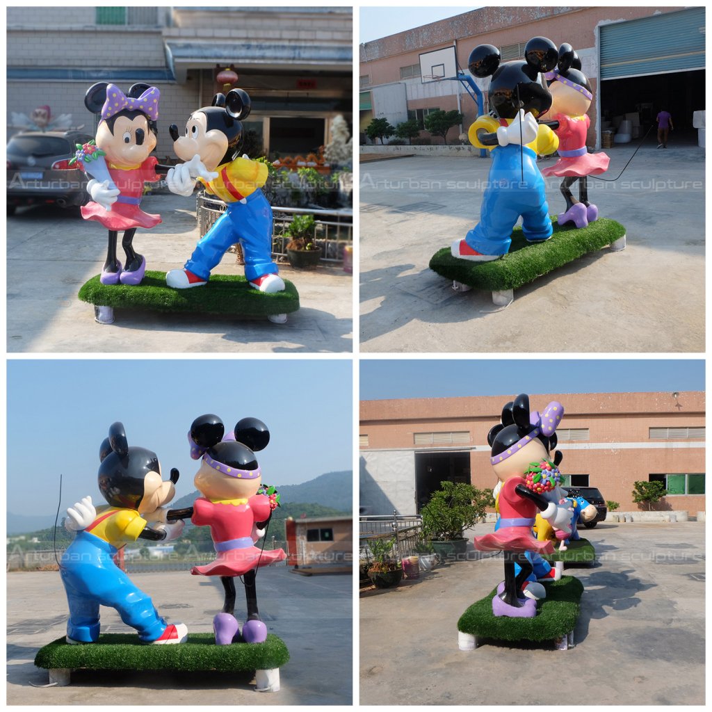 mickey and minnie outdoor statues