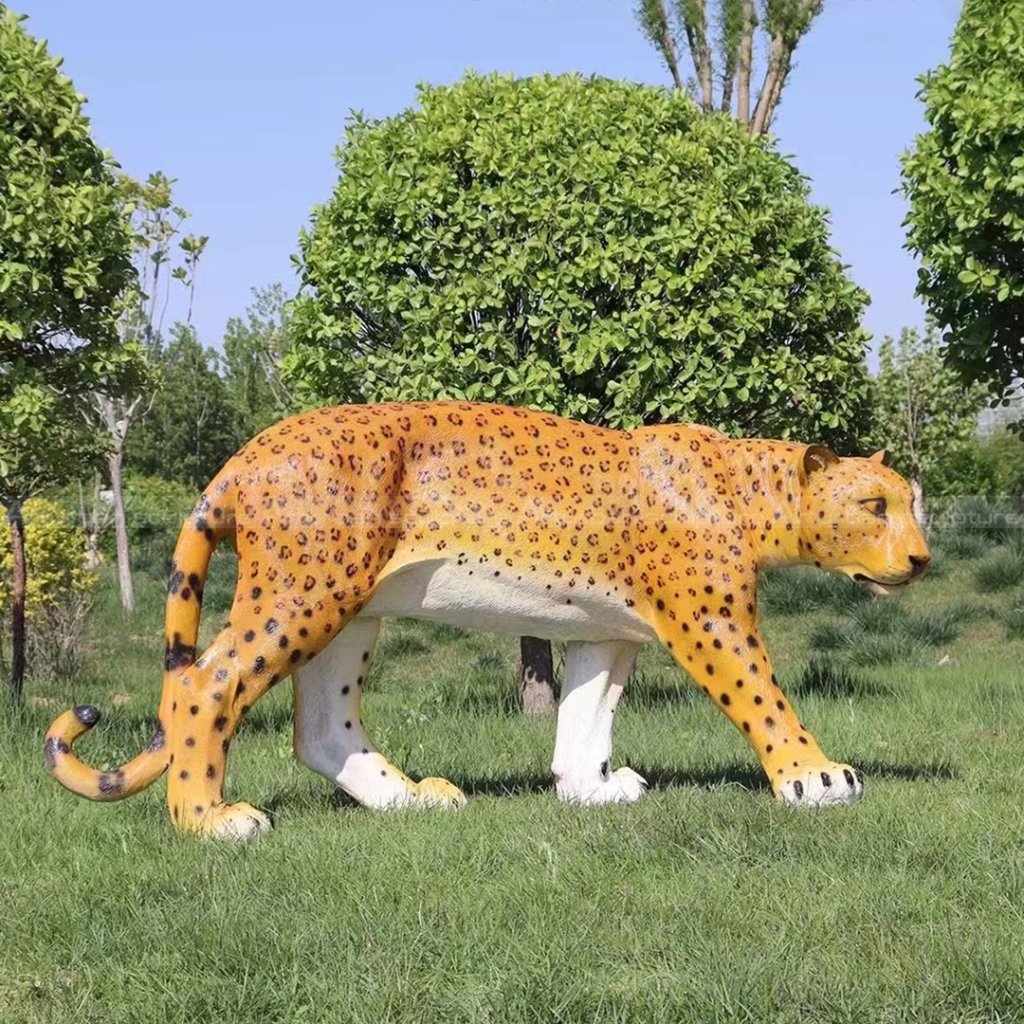 life size leopard statue