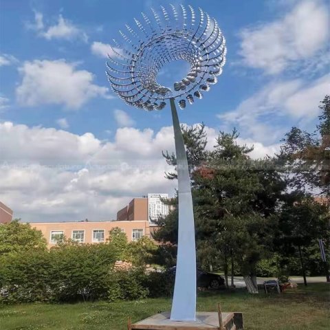 stainless steel kinetic wind sculpture