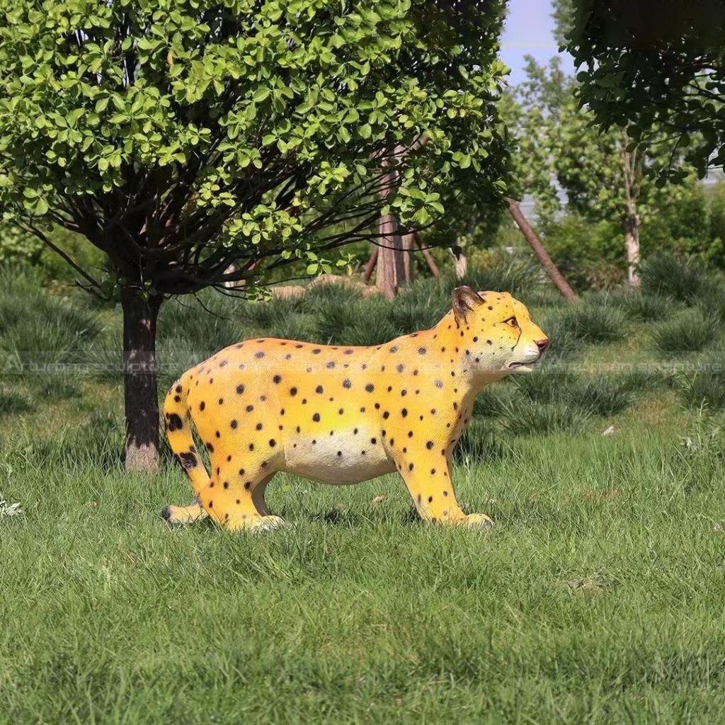 life size leopard statue