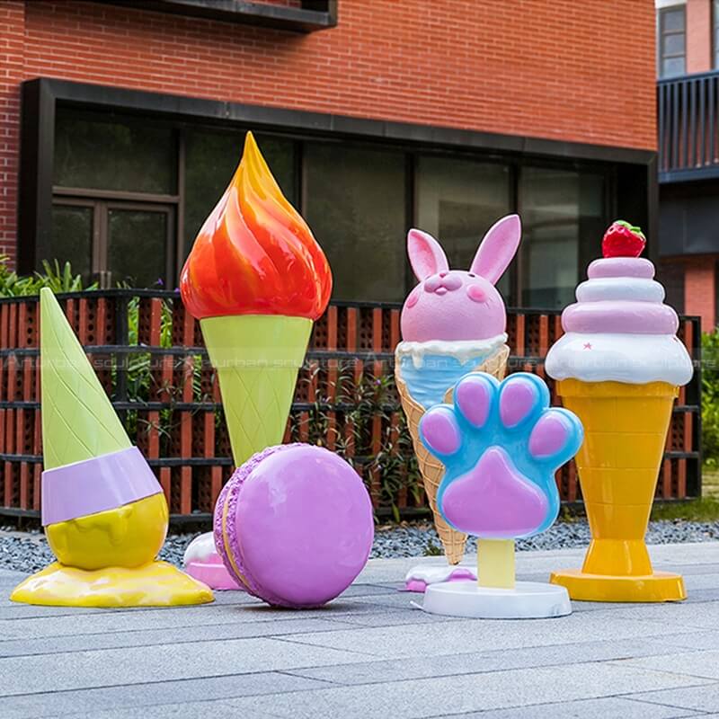 ice cream pop art sculpture