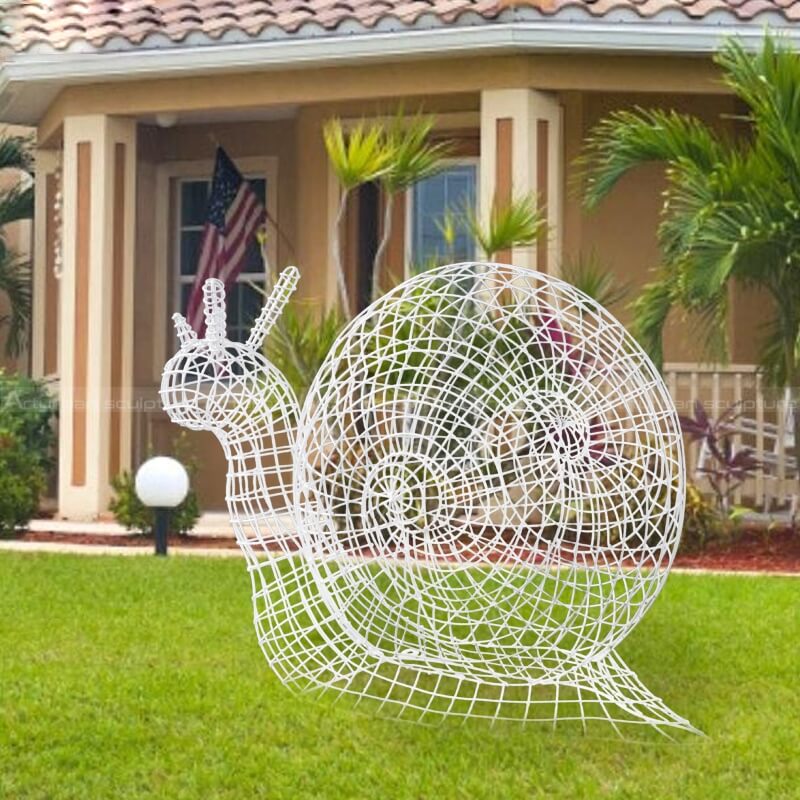 snail wire sculpture