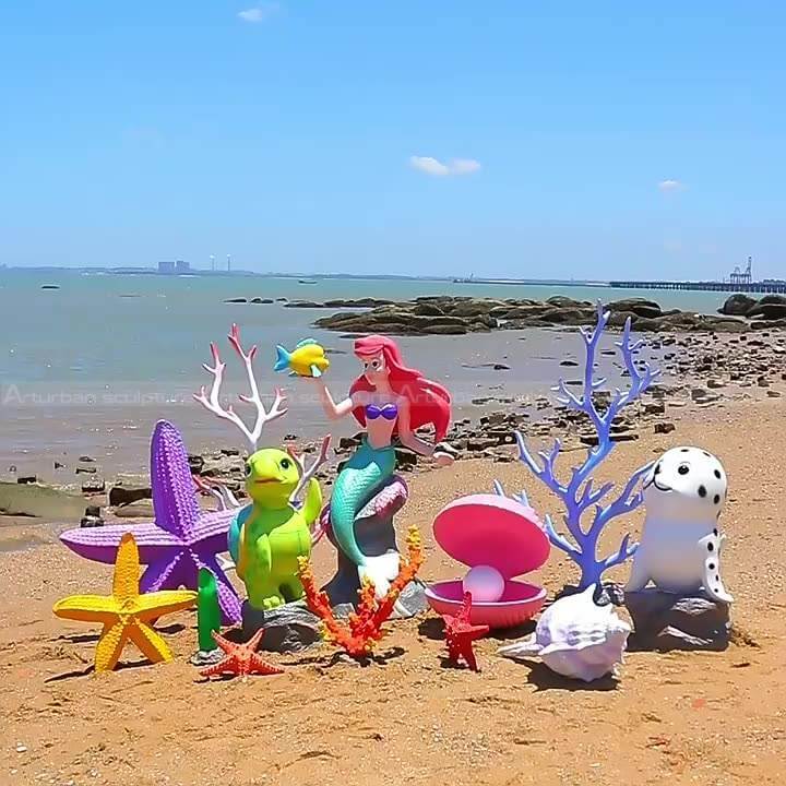 sea creature statues