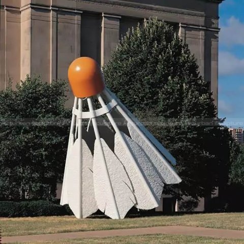 badminton birdie sculpture