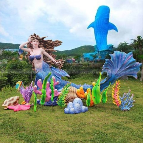 sea creature statues