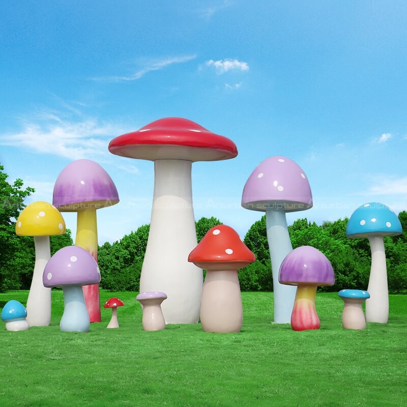 outdoor mushroom statues