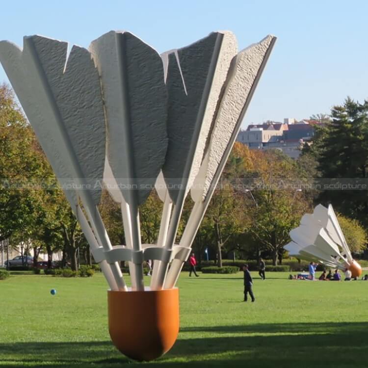 shuttlecocks sculpture