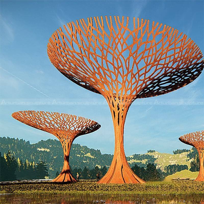 abstract tree sculpture