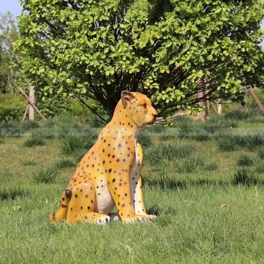 life size leopard statue