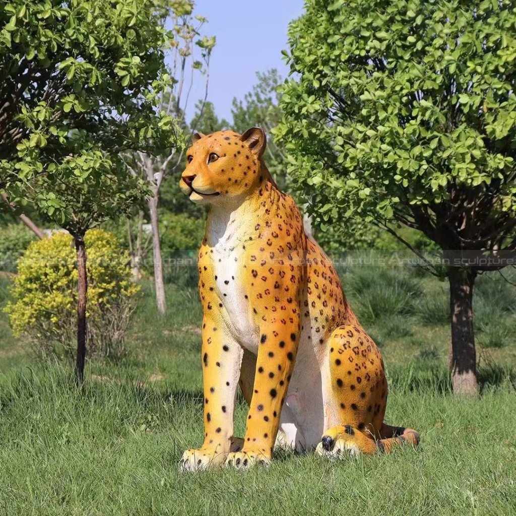 life size leopard statue