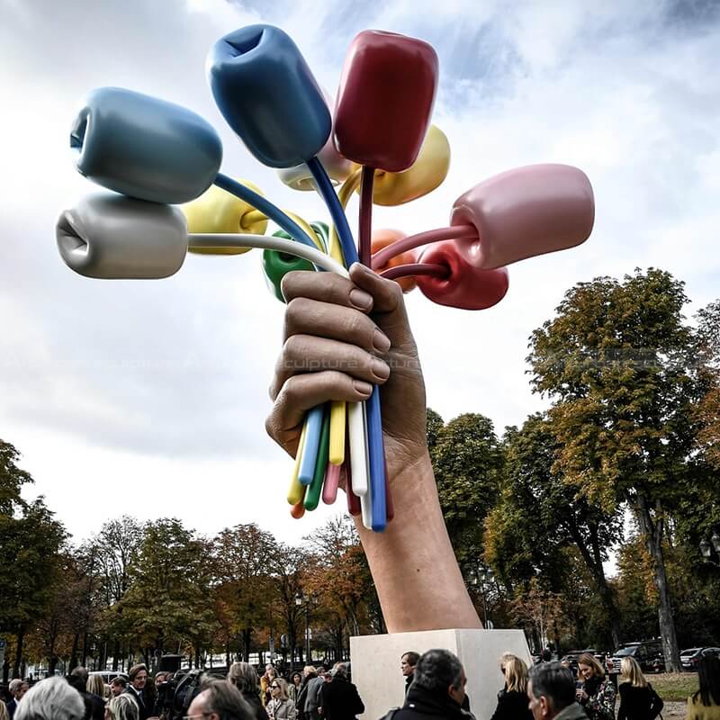 jeff koons tulips sculpture