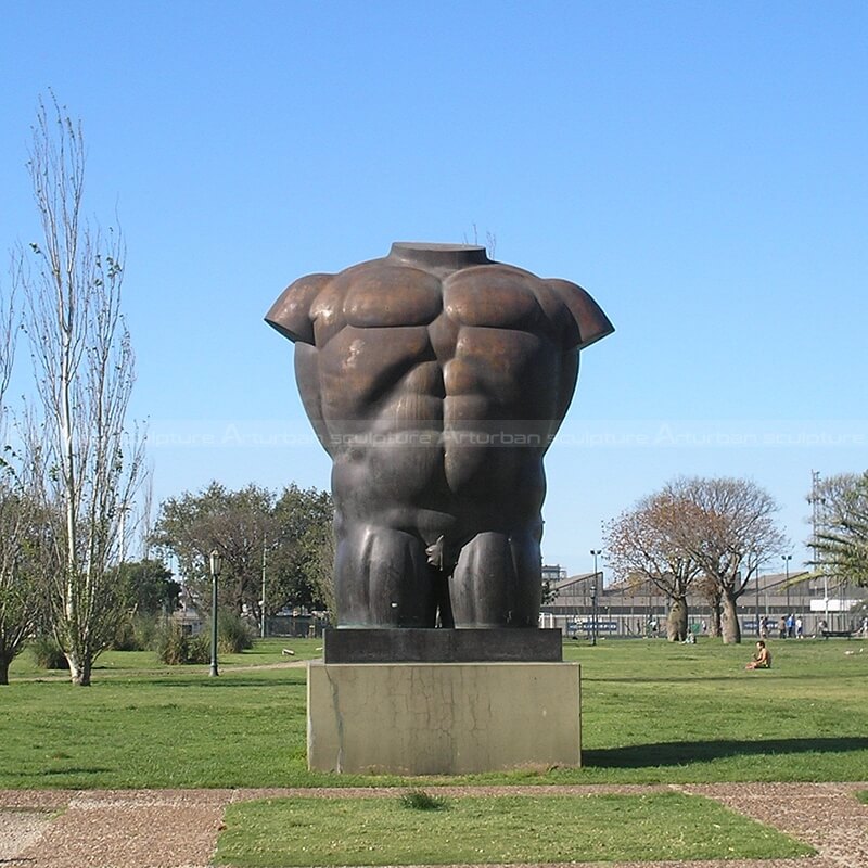 male torso bust sculpture