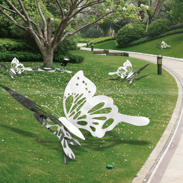 outdoor butterfly sculpture