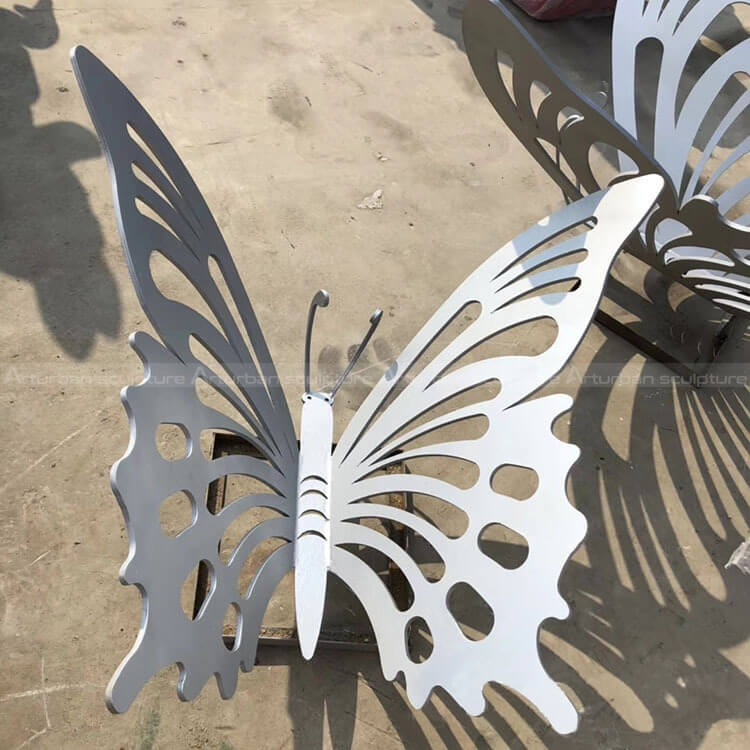 outdoor butterfly sculpture