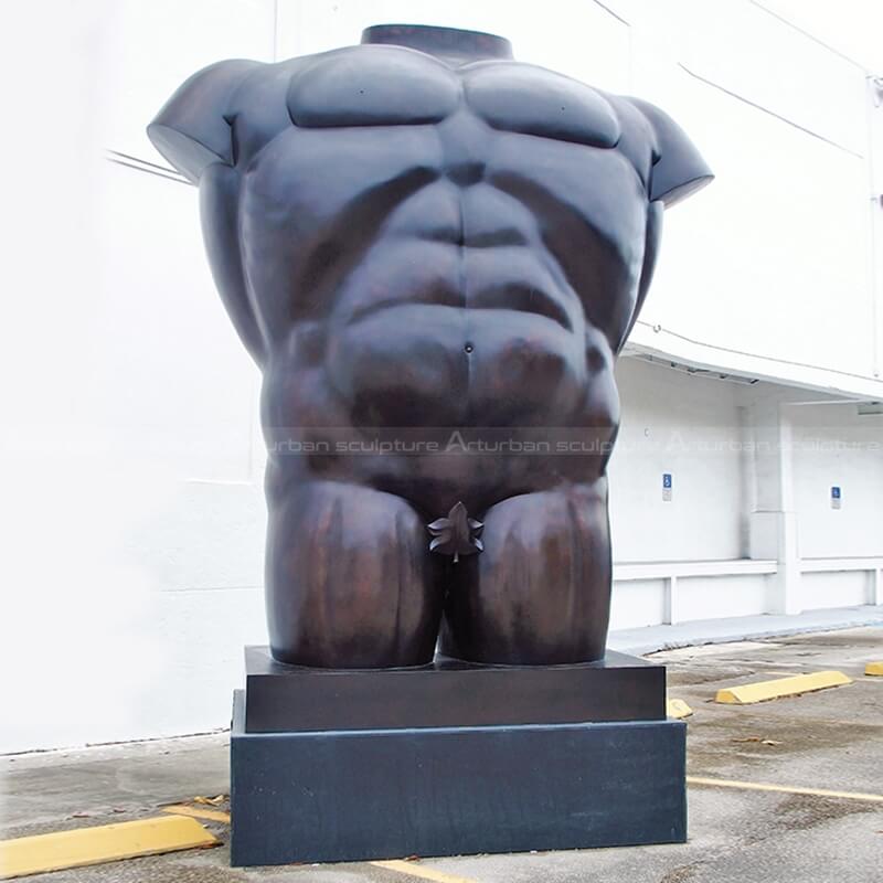 male torso bust sculpture