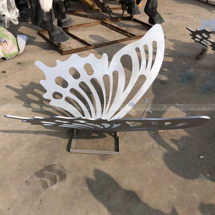 outdoor butterfly sculpture