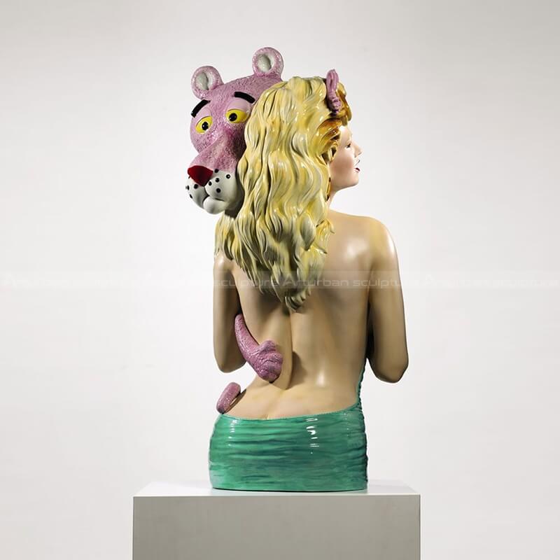 pink panther sculpture