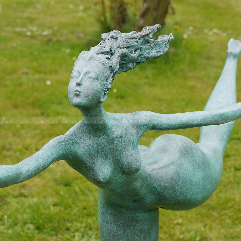 woman yoga statue