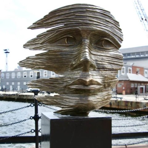 abstract face statue