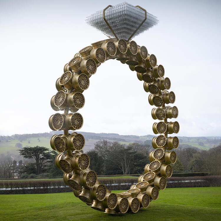 diamond ring sculpture