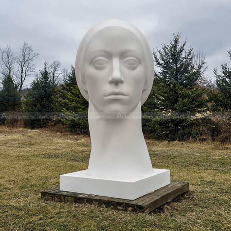 female statue head