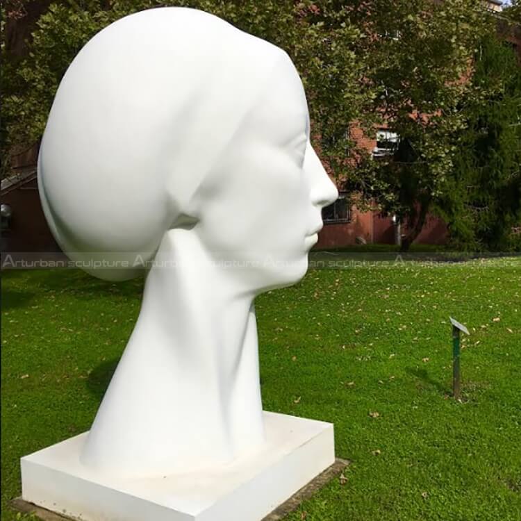 female statue head