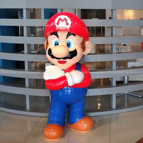 mario garden statue