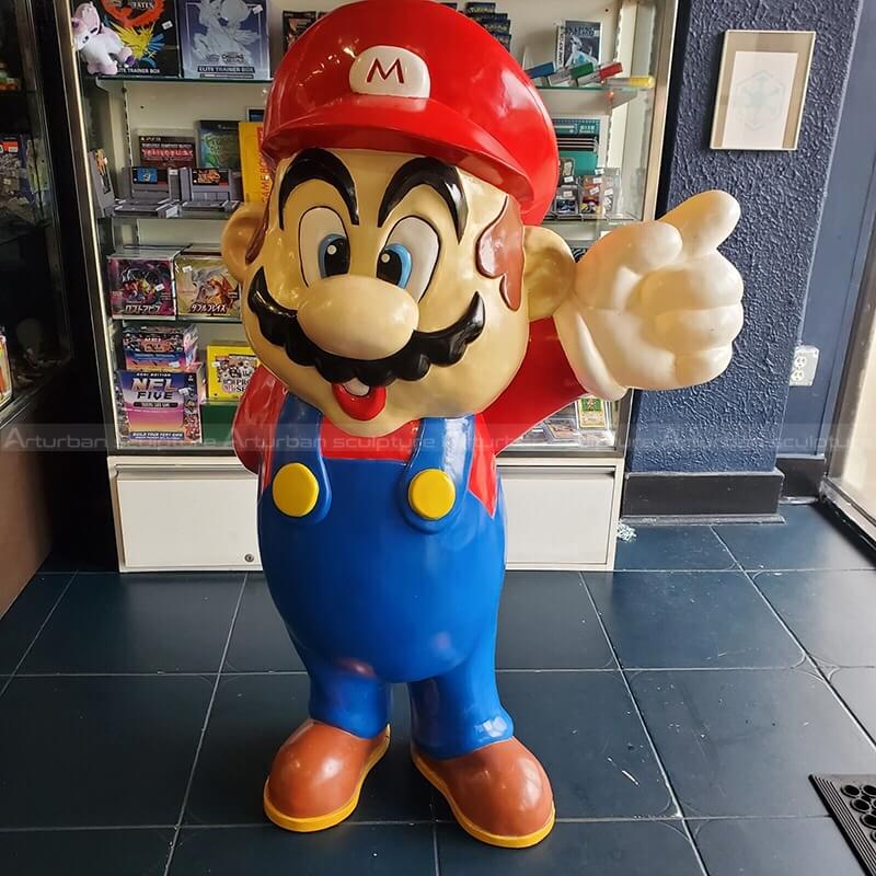 mario garden statue