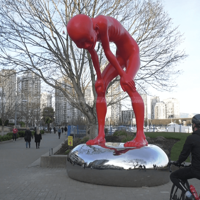 red boy statue vancouver 