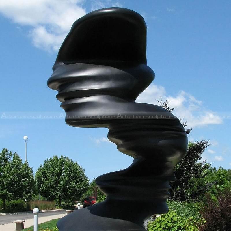 abstract head sculpture