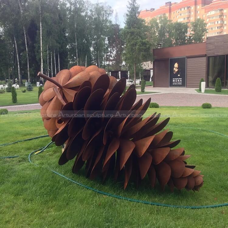 giant pine cone sculpture