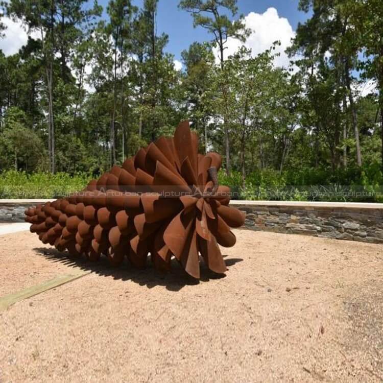 giant pine cone sculpture