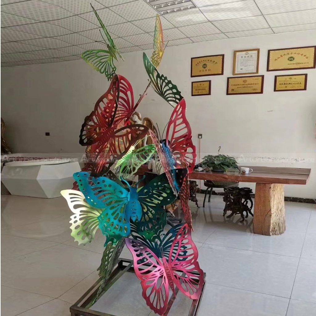 large butterfly sculpture