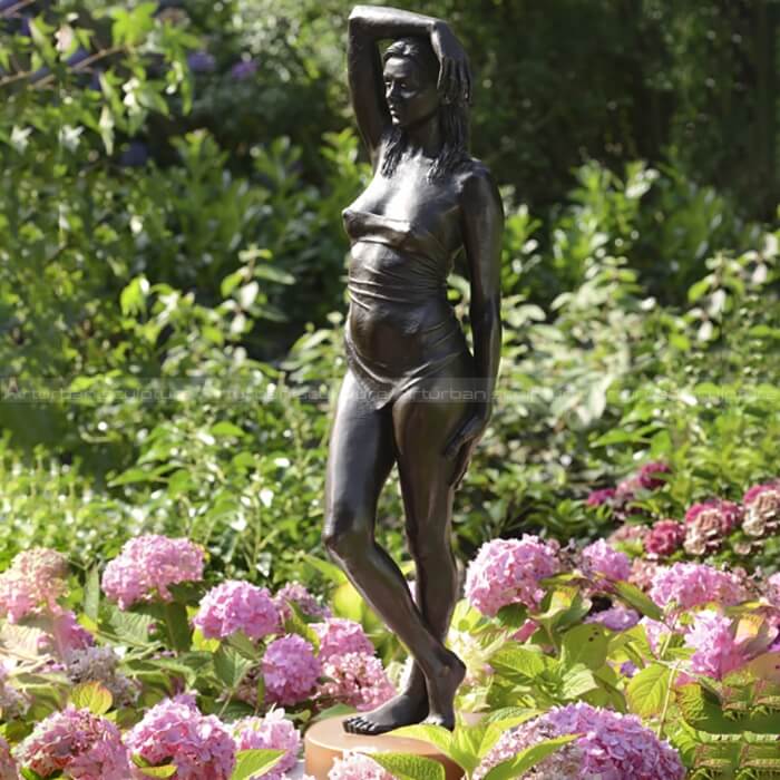 female bronze sculpture