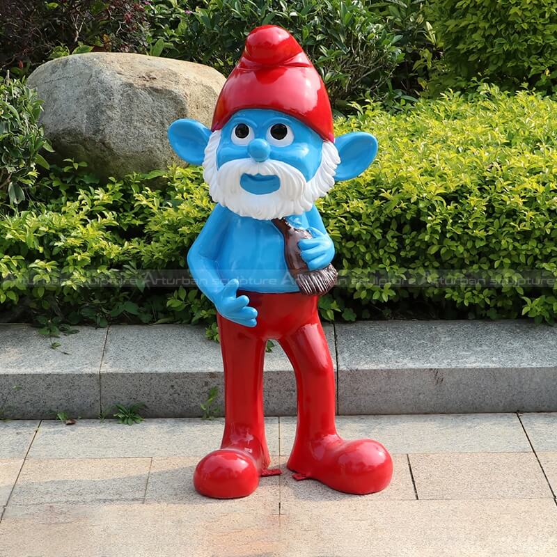 smurf garden statues