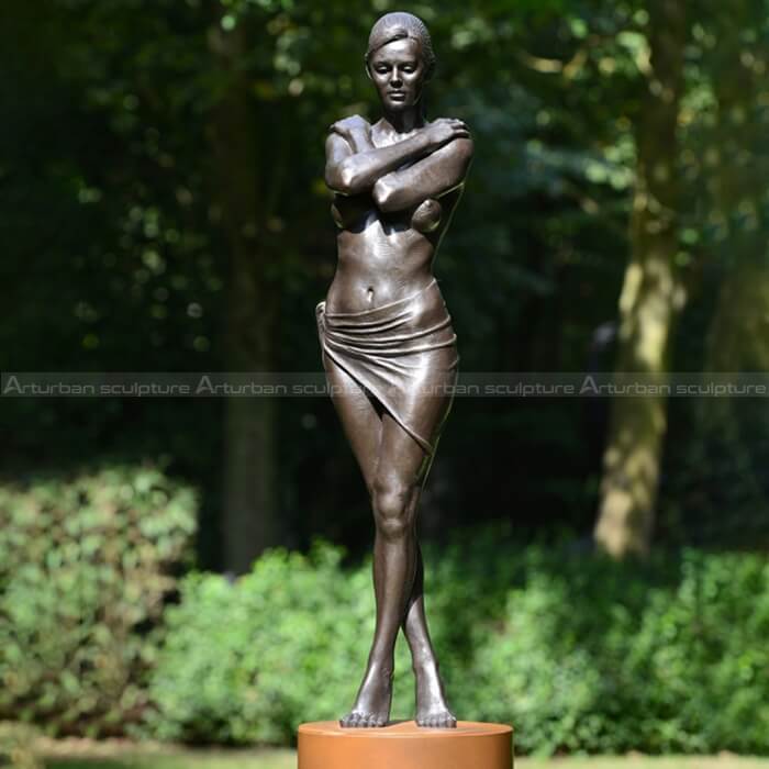 female bronze sculpture