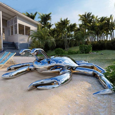 metal crab sculpture