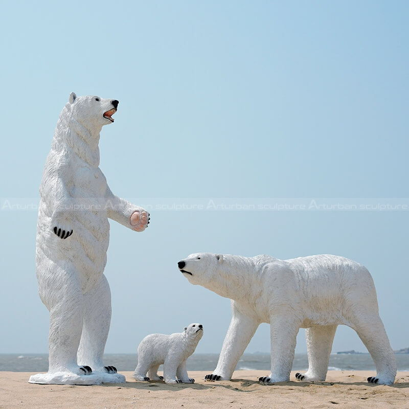 polar bear garden statue