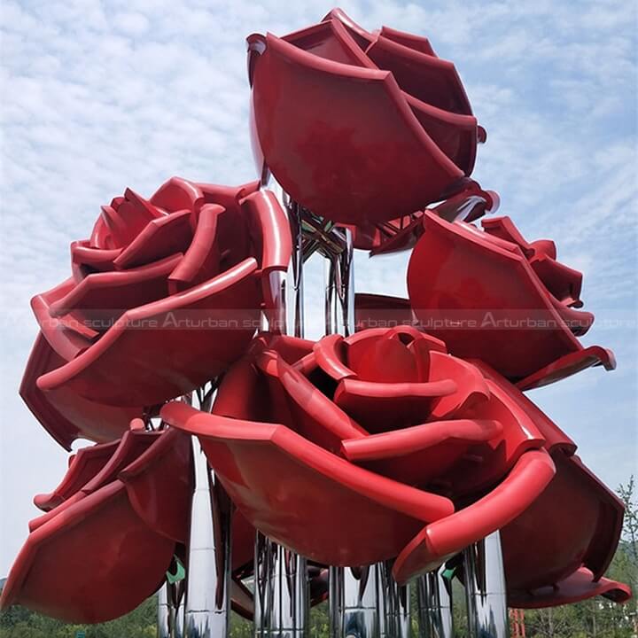 rose garden statue