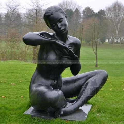 art deco nude statue