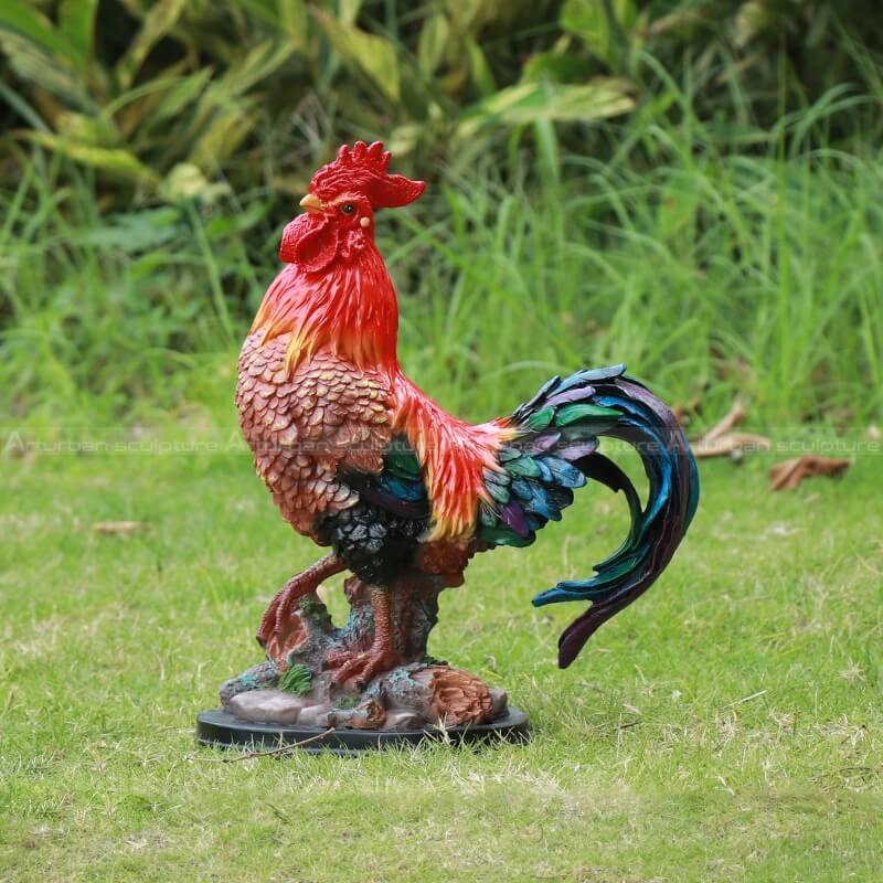 rooster garden ornament