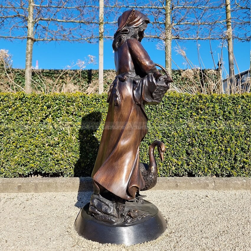 farm girl statue