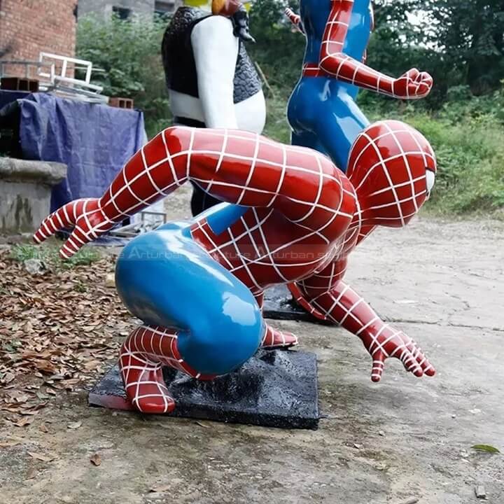 spiderman figure statue