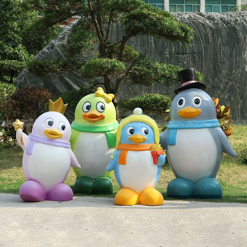 outdoor penguin statue