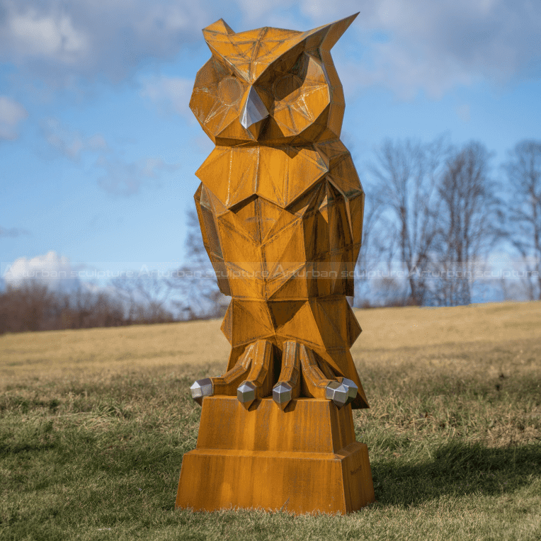 large owl statue